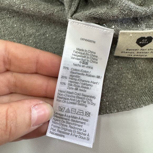 Madewell Cardigan Women Medium Grey Summersoft‎ Maysfield Button Up Sweater - Picture 6 of 9